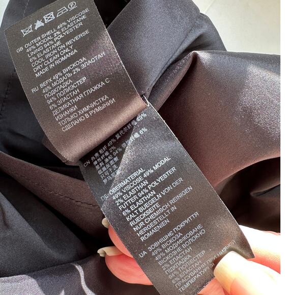 Reiss Black Sheer Mesh Brightwell Pencil Sheath Dress 6 - Picture 11 of 15